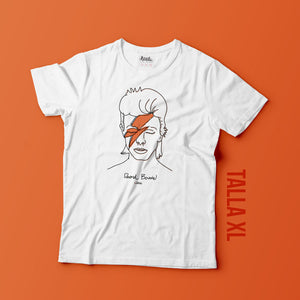 Camiseta "David Bowie" TALLA XL