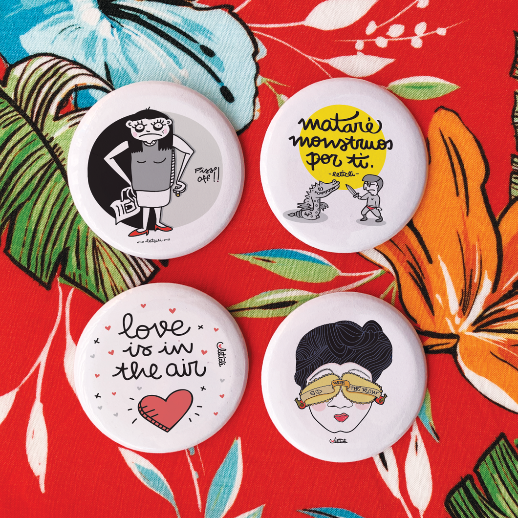Pack 4 Chapas (8 lotes diferentes)