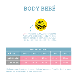 Body Bebé - Negro